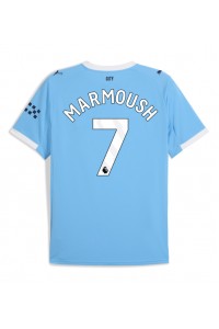 Manchester City Omar Marmoush #7 Jalkapallovaatteet Kotipaita 2025-26 Lyhythihainen